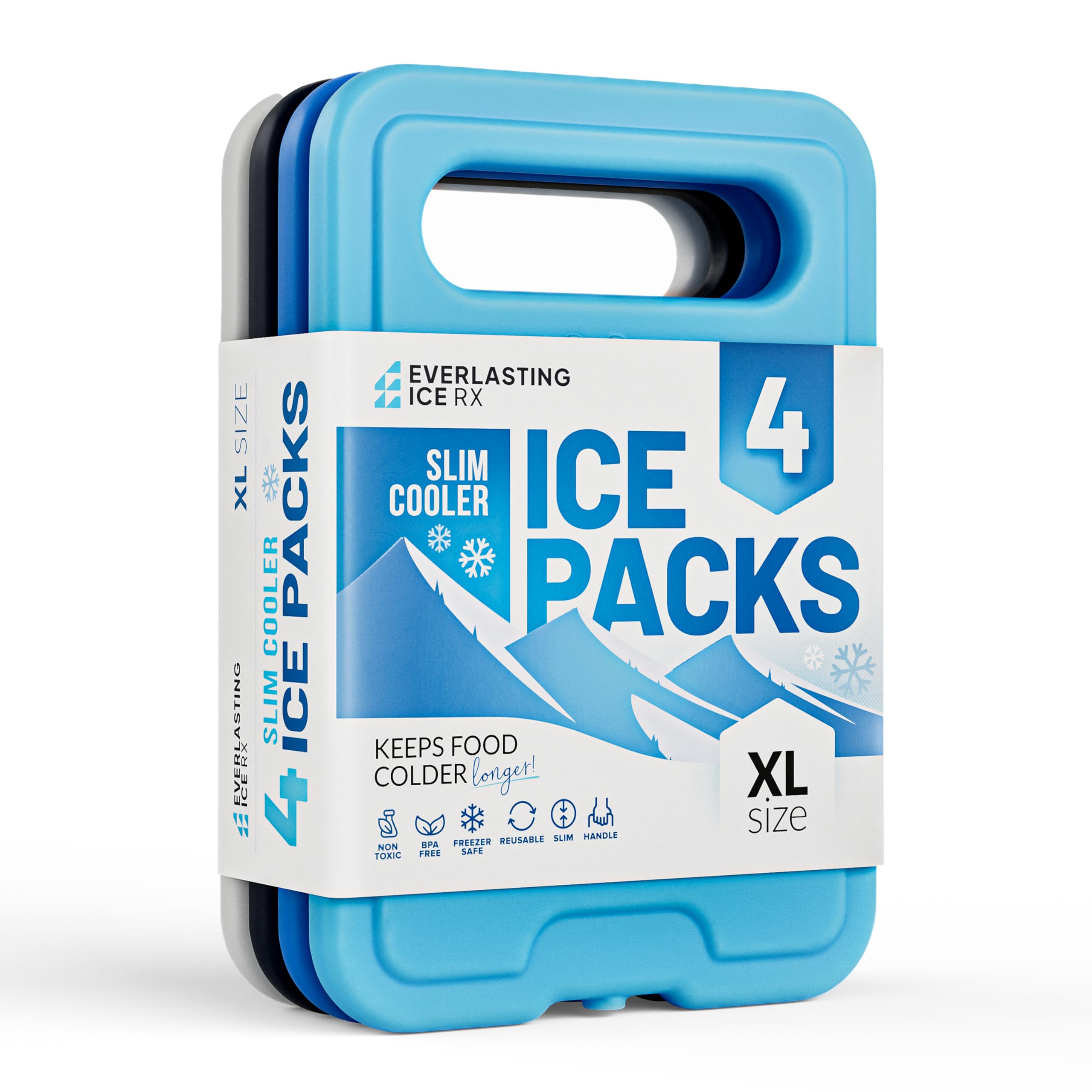Amazon.com : Reusable XL Slim Ice Packs for Lunch Boxes with